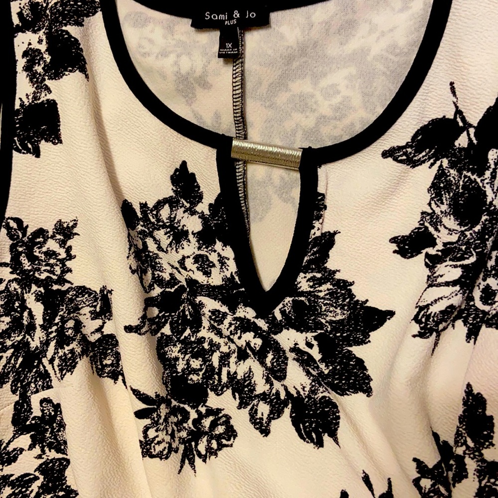 Sami jo 1x black and white dress